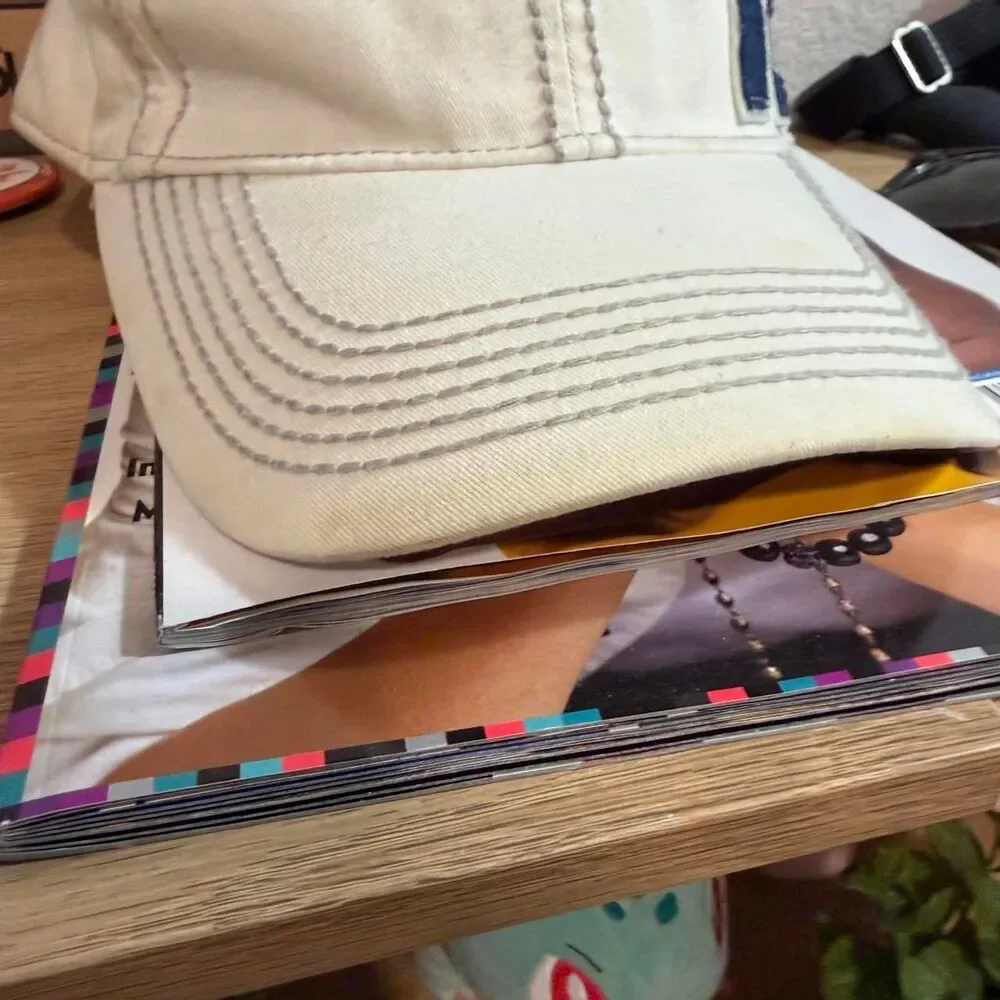 Unbranded Men's Cream and White Hat